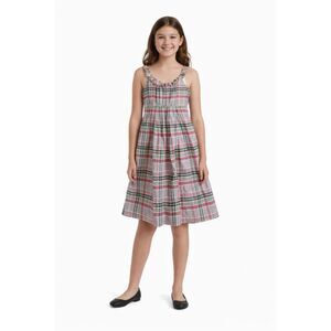 Polo Ralph Lauren Dress Pink Green Blue Plaid Sleeveless YOUTH GIRLS Size 12